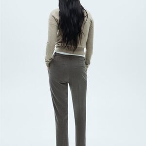 Mango Classic Gray Tapered Leg Pants